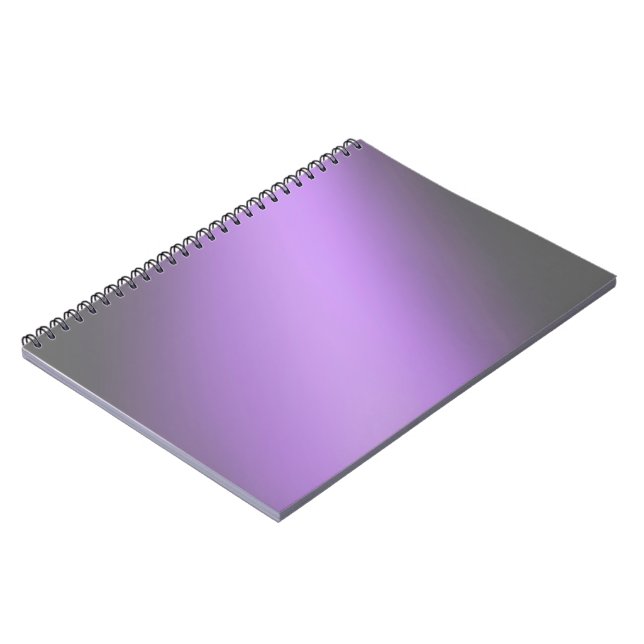 Purple Gray moonlight ombre effect  Notebook (Left Side)