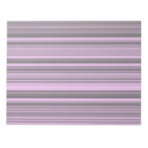 Purple Gray Stripes Notepad