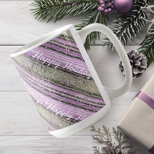 Purple Green Christmas Pattern#28 ID1009 Coffee Mug