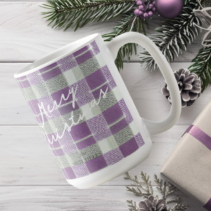 Purple Green Christmas Pattern#7 ID1009 Coffee Mug