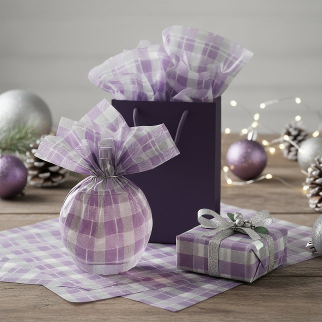 Purple Green Christmas Pattern#7 ID1009 Tissue Paper (Creator Uploaded)