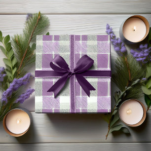 Purple Green Christmas Pattern#7 ID1009 Wrapping Paper