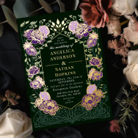Purple Green Enchanted Floral Garden Wedding