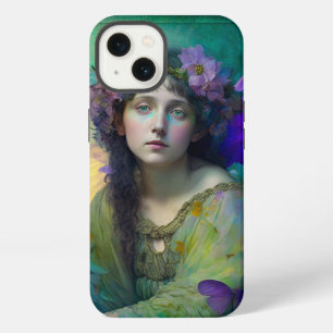 Purple Green Fairy Fantasy Art iPhone 13 Case