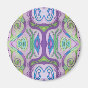Purple Green Fantasy Magnet