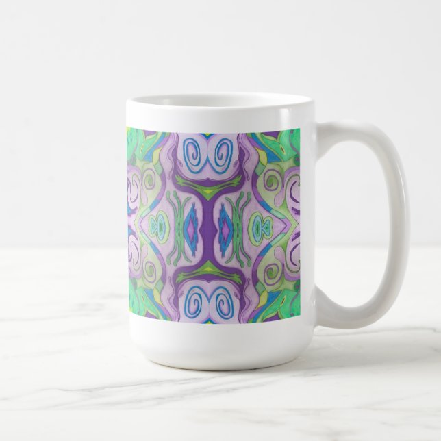 Purple Green Fantasy Mug (Right)