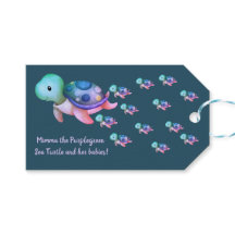 Purple Green Pink Blue Mimma the Sea Turtle 