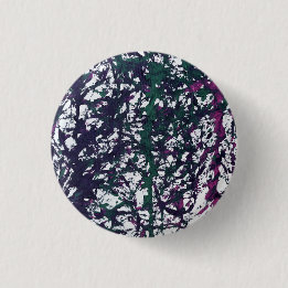 Purple, Green, Pink, Marble Artwork 3 Cm Round Badge