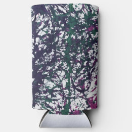 Purple, Green, Pink, Marble Artwork Seltzer Can Cooler