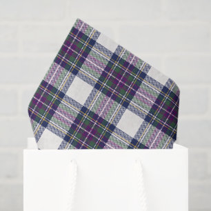 Purple & Green Plaid Tissue Paper