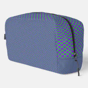 Purple Green Polka Dots Toiletry Bag
