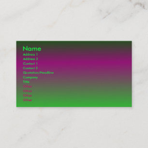 Purple - Green Profile Card