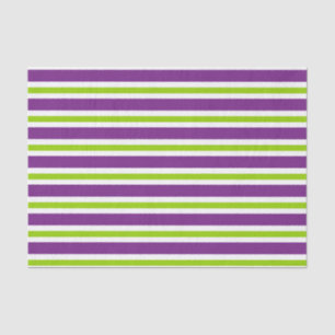 PURPLE GREEN WHITE HALLOWEEN STRIPES TISSUE PAPER