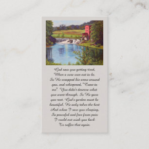 Purple Green Yellow Blue Remembrance Card