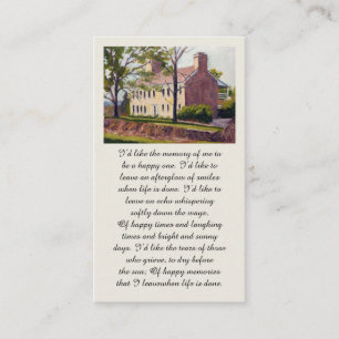 Purple Green Yellow Blue Sympathy Card