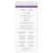 Purple Grey Damask Wedding Program