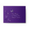 Purple, Grey Floral Butterfly Envelope for RSVP 2