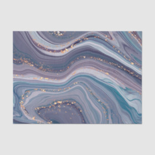 Purple & Grey Liquid Marble Tissue Paper