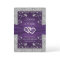 Purple, Grey Love Hearts Wedding Invitation