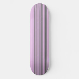 Purple Grey Stripes Skateboard