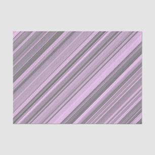 Purple Grey Stripes Tissue Paper