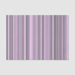 Purple Grey Stripes Tissue Paper