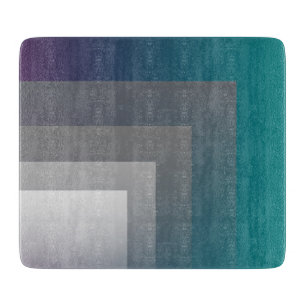 purple grey teal cutting board