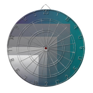 purple grey teal dartboard