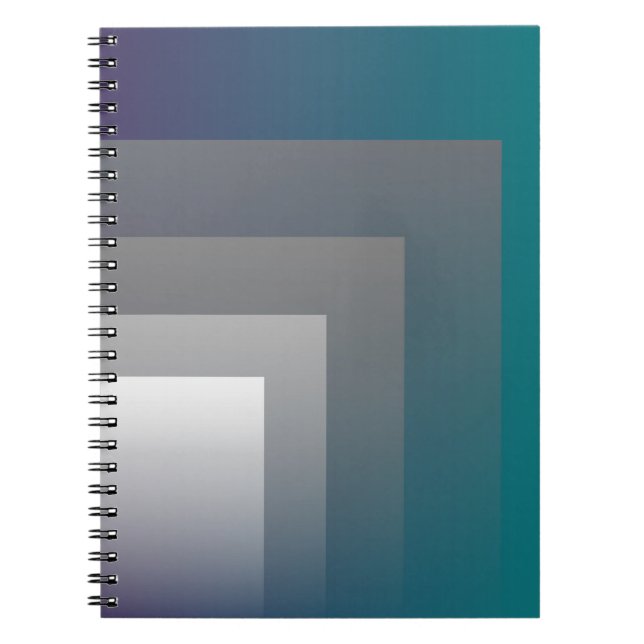 purple grey teal notebook (Front)