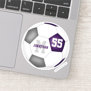 purple grey team colours boys girls soccer