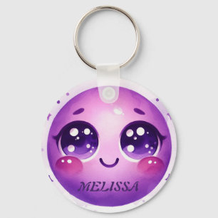 Purple grimace key ring