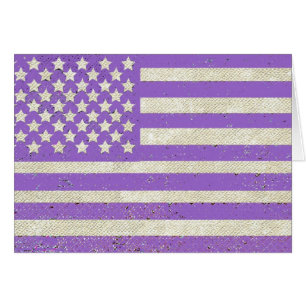 Purple grunge American flag