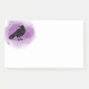 Purple Grunge Raven Post-it Notes