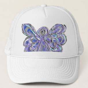 Purple Guardian Angel Custom Art Hat or Cap