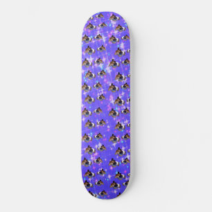 Purple Guinea Pig Sparkle, Skate Board