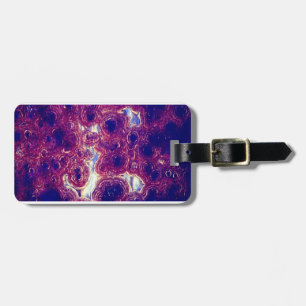 Purple Guy Tie Luggage Label