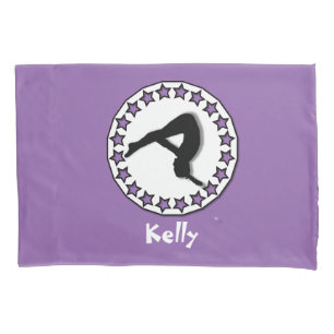 Purple Gymnastics personalised pillowcase