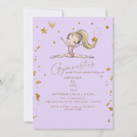 Purple Gymnastics Tumble & Twirl Birthday Party