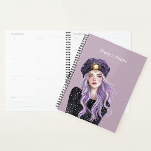 Purple Hair Girl Planner