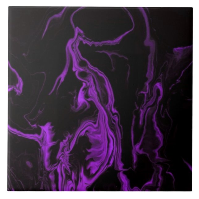Purple Hais Ceramic Tile (Front)