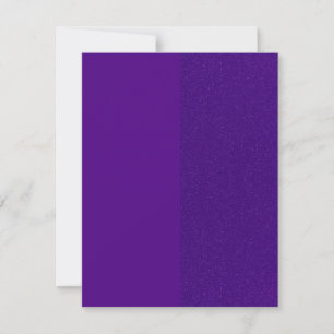 Purple Half-Glitter Horizontal Flat Cards (Custom)