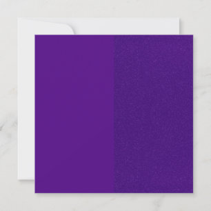 Purple Half-Glitter & Matte Square Invitations