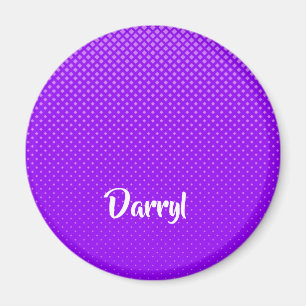 Purple halftone pattern magnet