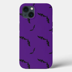 purple Halloween/bat iPhone 13 Case