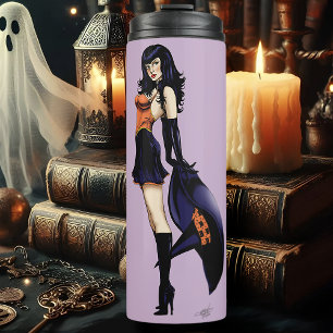 Purple Halloween Cute Witch Thermal Tumbler