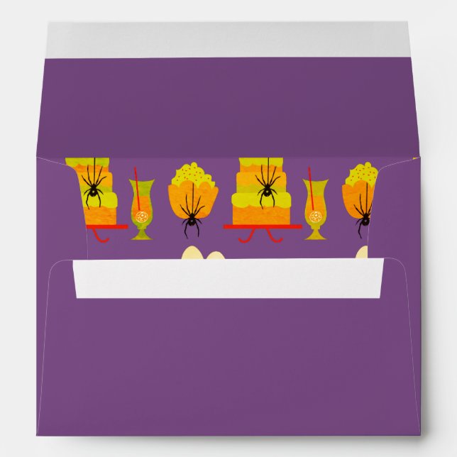 Purple  Halloween Envelope (Back (Bottom))