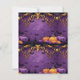 Purple Halloween Scrapbook Paper