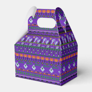 Purple Halloween supplies knitting pattern Favour Box