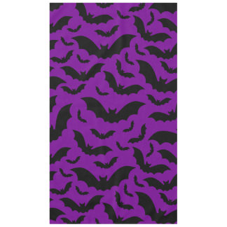 purple halloween vampire bats gothic tablecloth