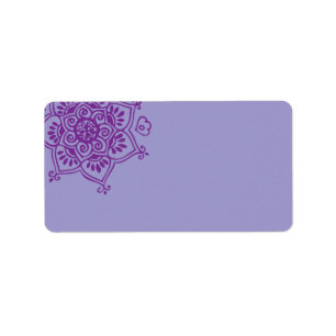 Purple HAMSA HAND Print your own labels